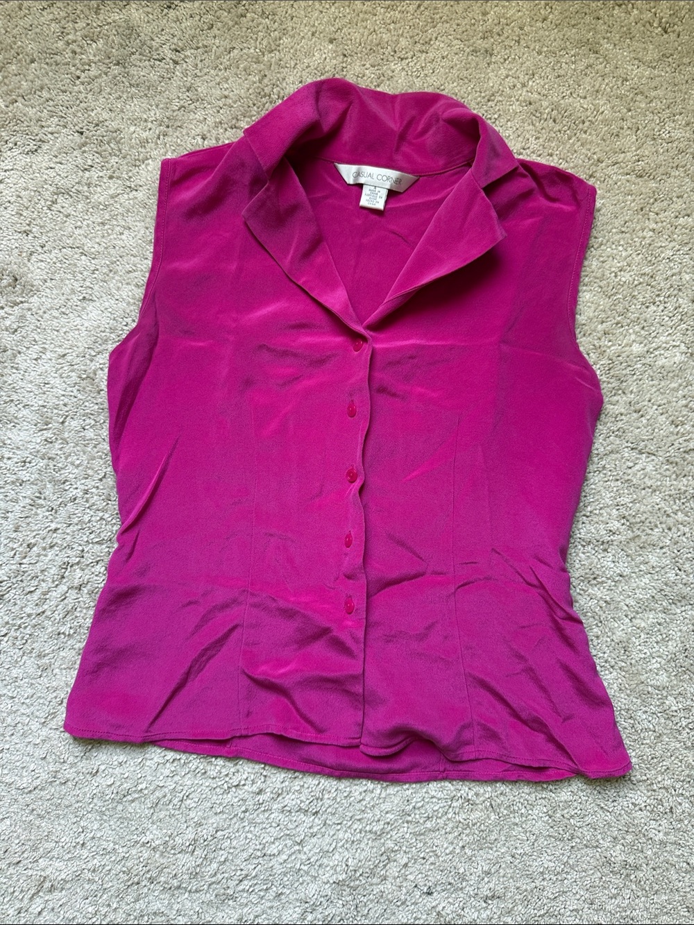 Casual Corner Silk Women’s Buttoned Shirt